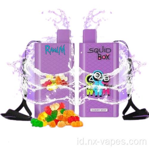 Kotak Squid Randm Vape sekali pakai